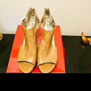 Guess Peep Toe Wedge Sandal